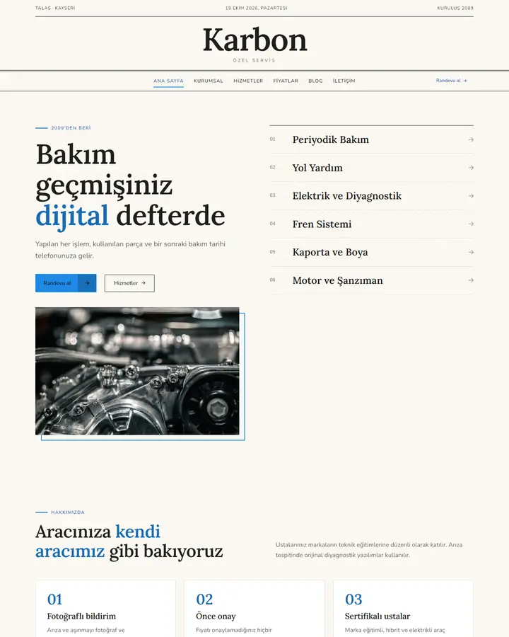 Tema 12 – Klasik Kurumsal tasarım önizlemesi